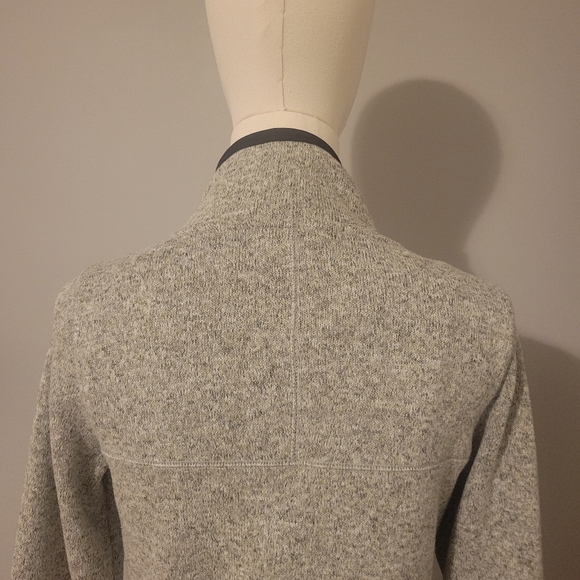 Nike Summit Knit Fleece Full Zip Jacket Heather Gray Black Women’s Size Small - Picture 7 of 8